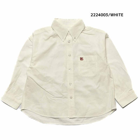 【100~120】★NEEDLEWORKS★タイプライターワイドボタンダウンシャツ(2224003)